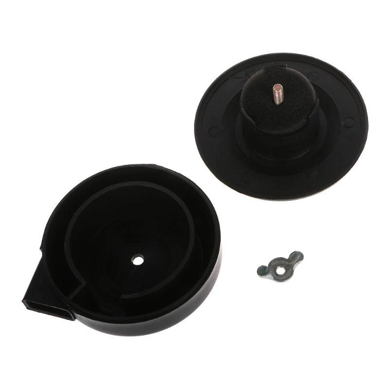R1wa 16/20mm بلاستيك أسود ذكور ضوضاء العادم ملولبة كاتم الصوت مرشح كاتم الصوت