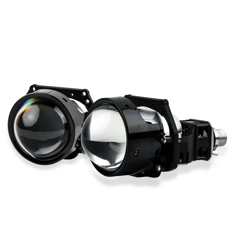 110W Super Bright Bi LED Projector Lens Retrofit Car Headlights with 6000K Light Temperature