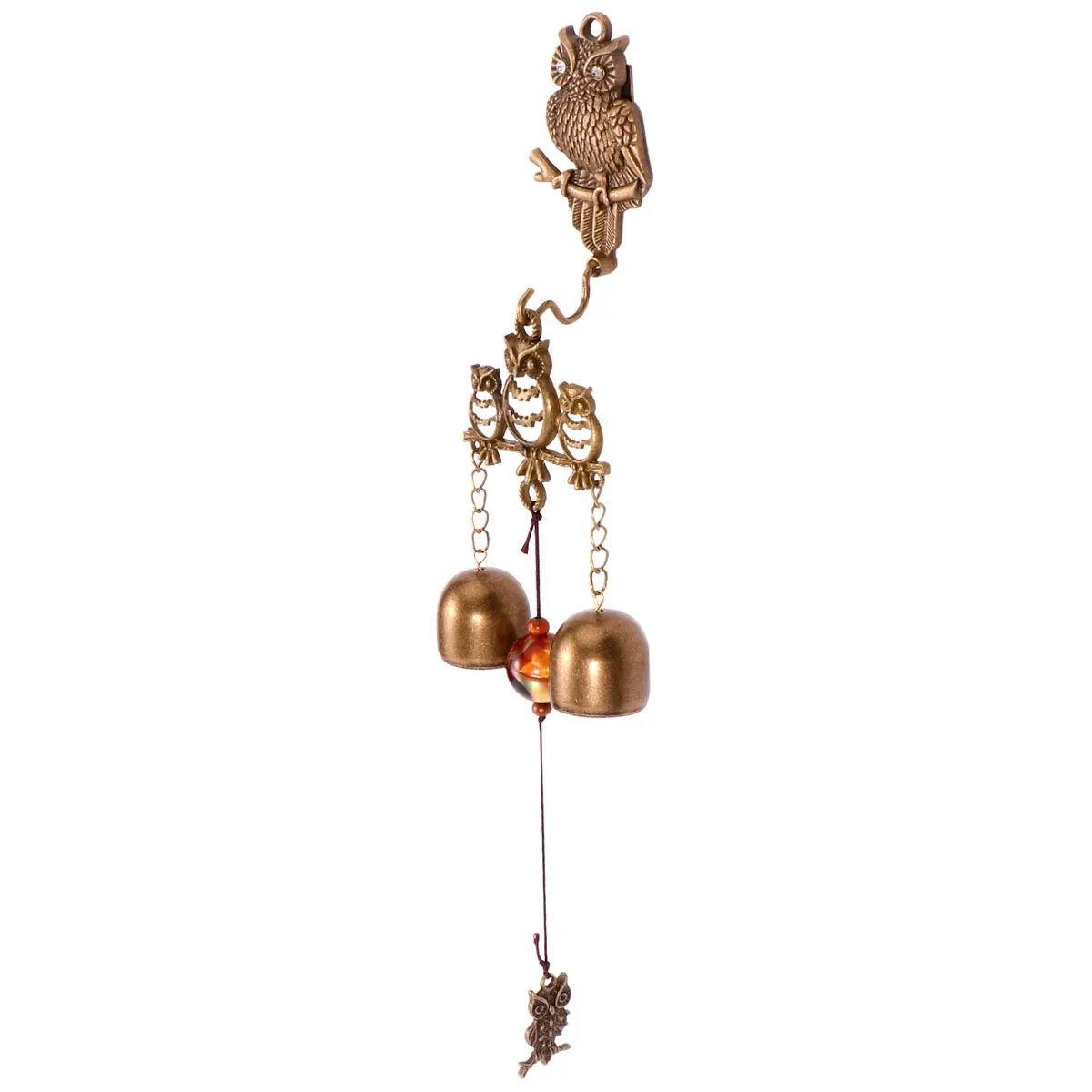 

Metal Wind Chime Ornament Christmas Bells Chimes Outdoor DIY Decorations from Hanging Owl Doorbell