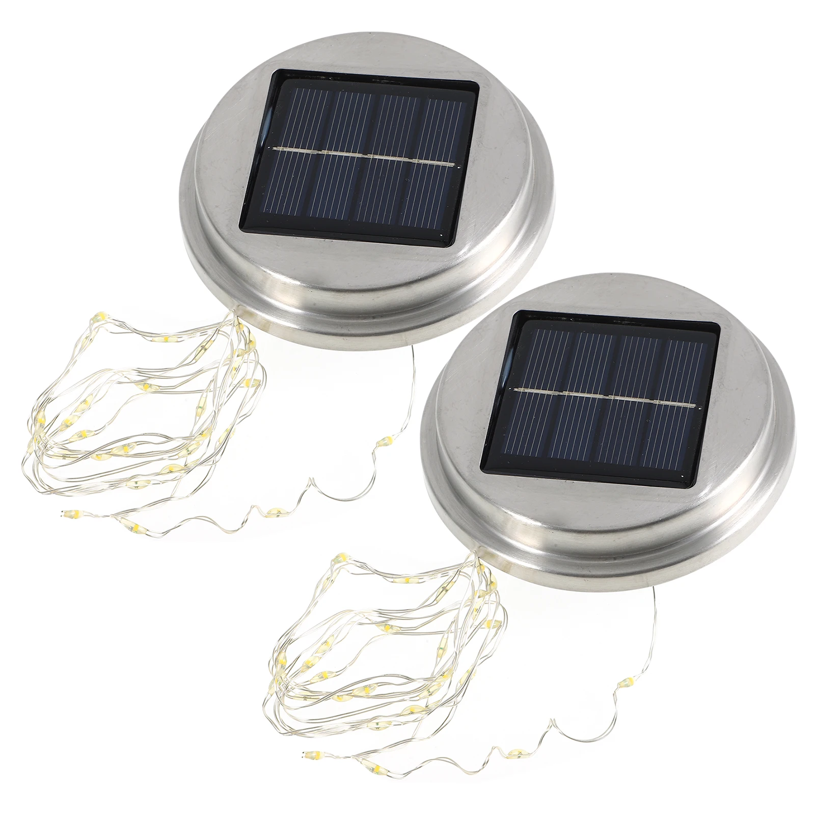 

2Pcs Ball Lamp Cover Lightweight DIY Craft Garden Aisle Light Lid Solar Lamp Jar Lid Solar Light Festival Lighting