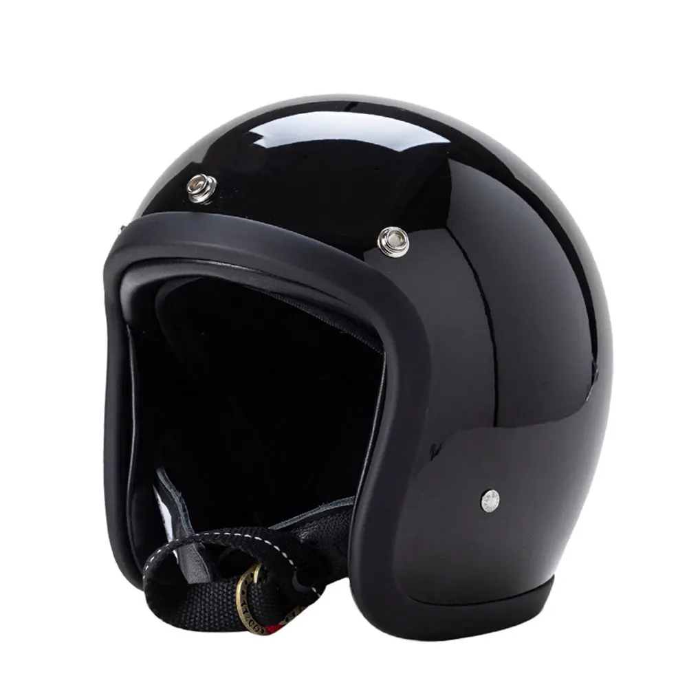 

Latest Protective TT&CO CASCOS Vintage Open Motorcycle Helmet Female Men DOT ECE Approved Safety Capacete Fiberglass Material