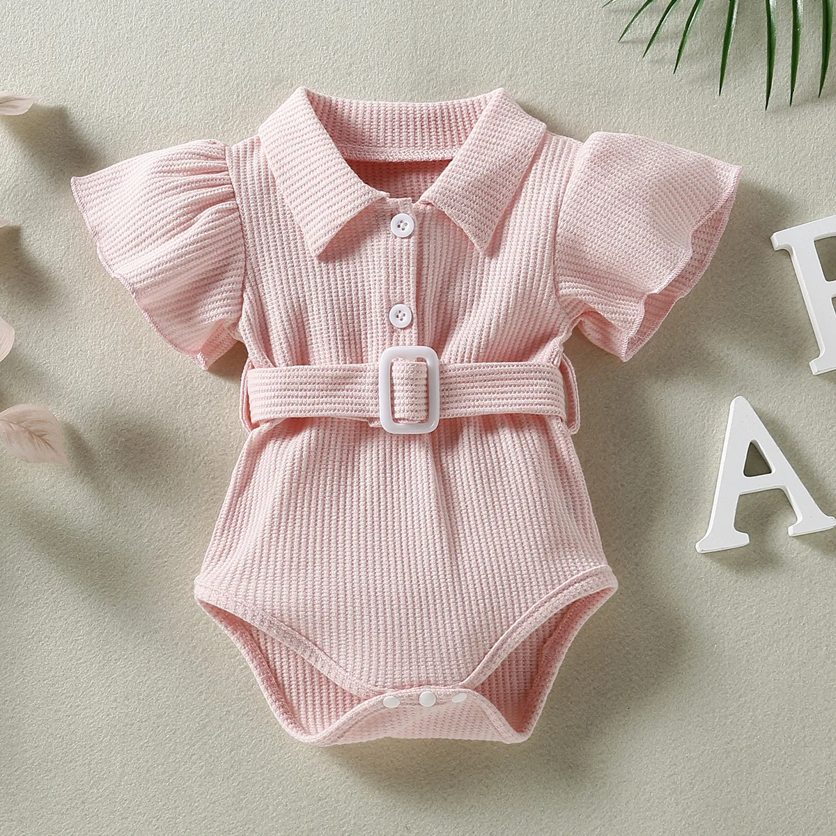 Zomer Babymeisje Outfits Koreaanse Schattige Katoenen Bodysuit Met Korte Mouwen Baby Rompertjes Baby Jumpsuit Pasgeboren Kleding 0 3 Maanden Bc1765