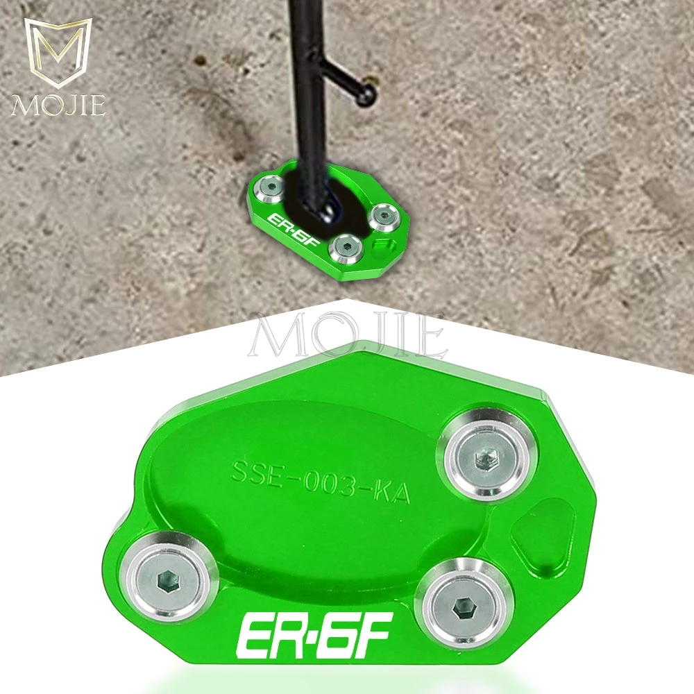 

For Kawasaki ER-6n ER-6f EX-6 ER6N ER6F EX6 2012 2013 2014 2015 2016 2017 Motorcycle Kickstand Foot Side Stand Enlarger Parts