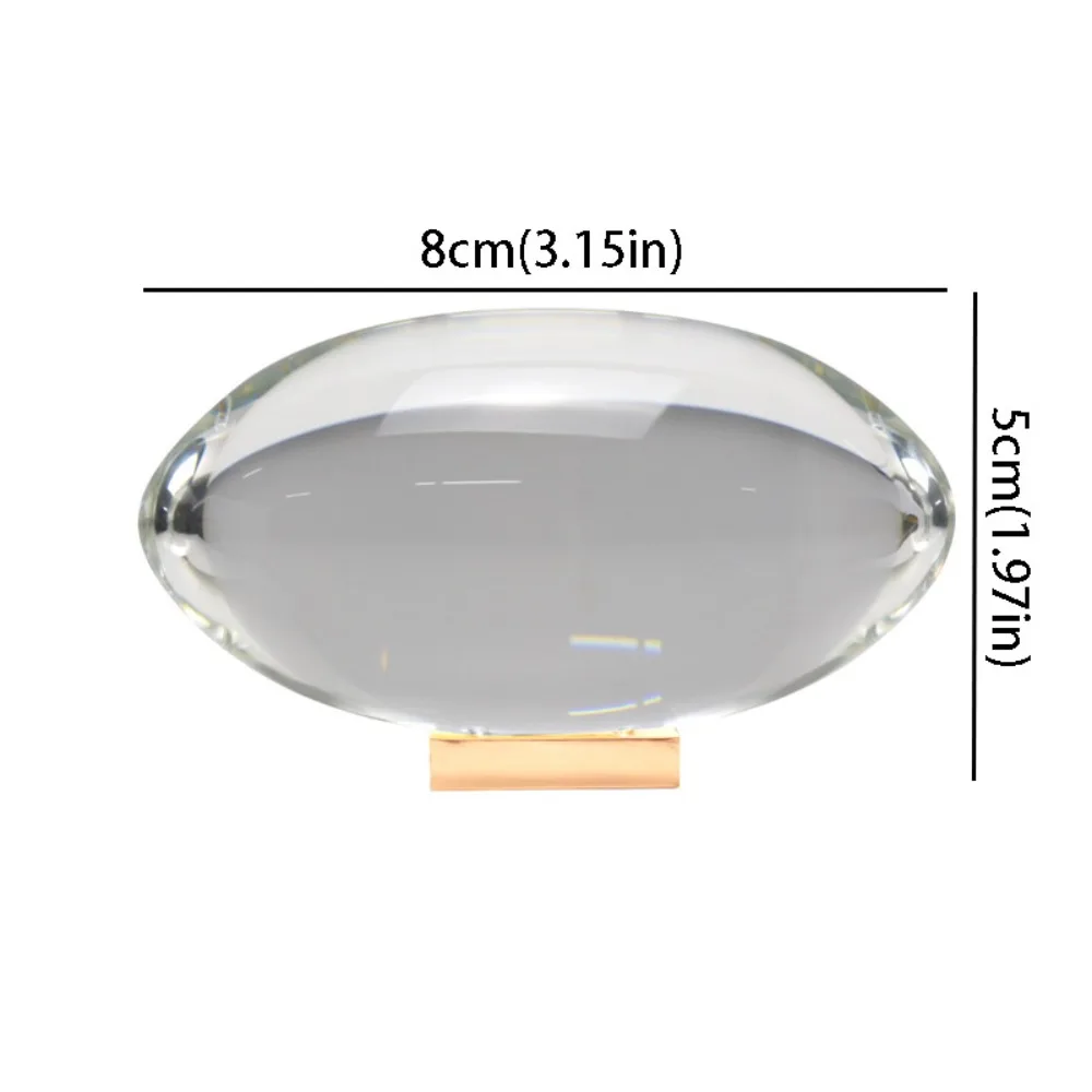 

High-End Design Crystal Desk Lamp Rainbow Atmosphere Creative Luminous Bedside Lamp Egg-shaped Design Italian Designer