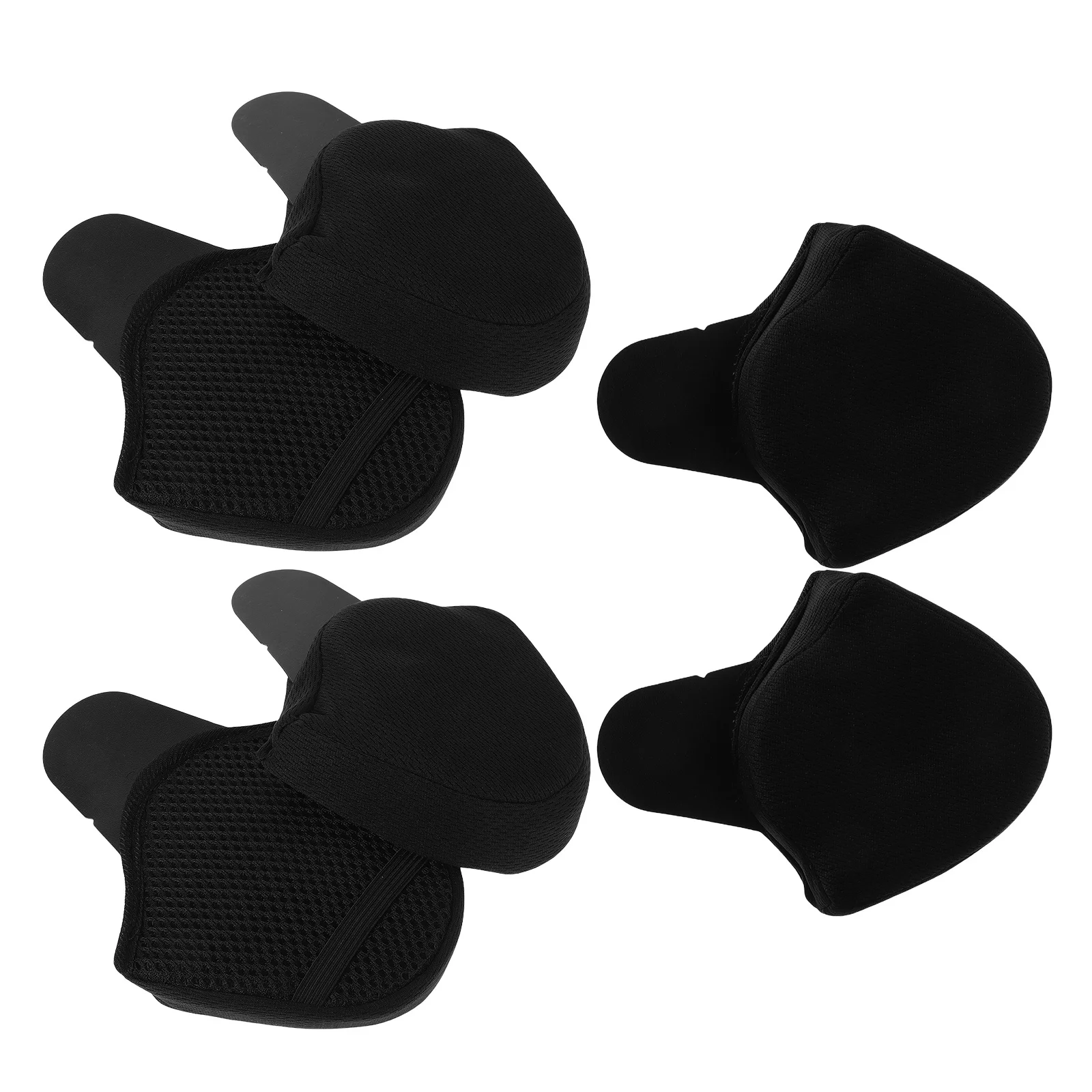 

3 set Covers Black Warm Motorcycle Ear Pads For Winter Windproof Thermal Ear Muffs - Cycling Riding Skiing Noise