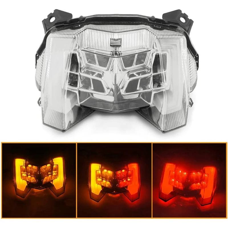 

A21F-Motorcycle LED Brake Tail Light Turn Signal Lamp Rear Indicator For Yamaha MT09 FZ09 MT-09 FZ-09 2017-2020