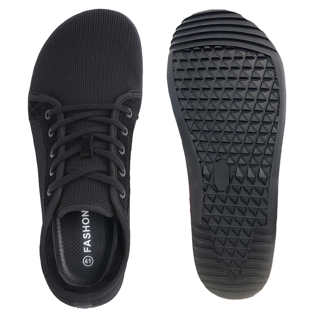 Men\'s Wide Slip On Minimalist Barefoot Shoes Zero Drop Sole Cross-Trainer Lightweight Breathable Running Walking Shoes Sneaker