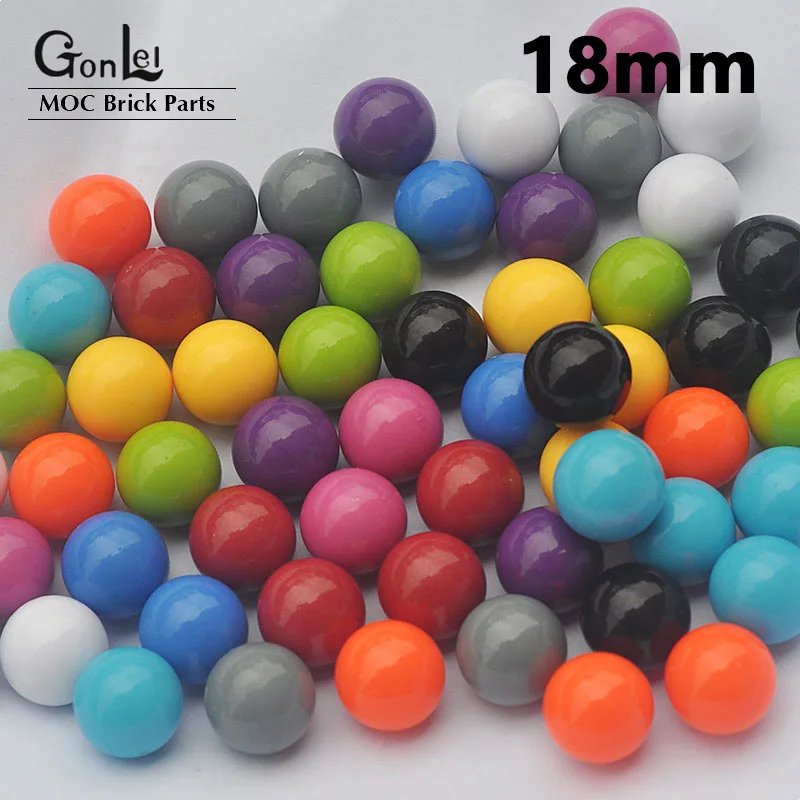 140Pcs/lot 18mm GBC Ball Sports Soccer Basket Balls MOC Building Blocks Fit For EV3 Conveyor Belts DIY Bricks Parts Toys Gifts