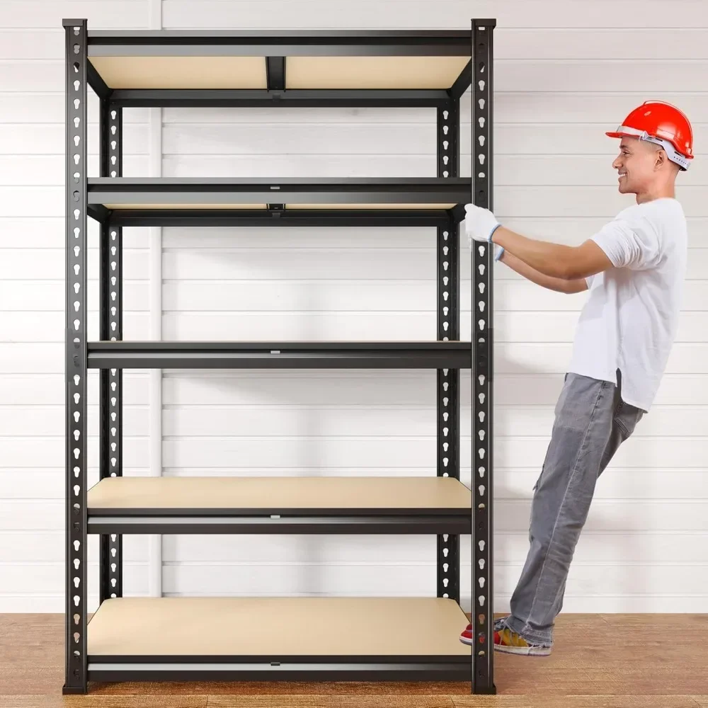 2020LBS Storage Shelves 5 Tier Garage Shelving Heavy Duty Adjustable Garage Shelves, 35.5