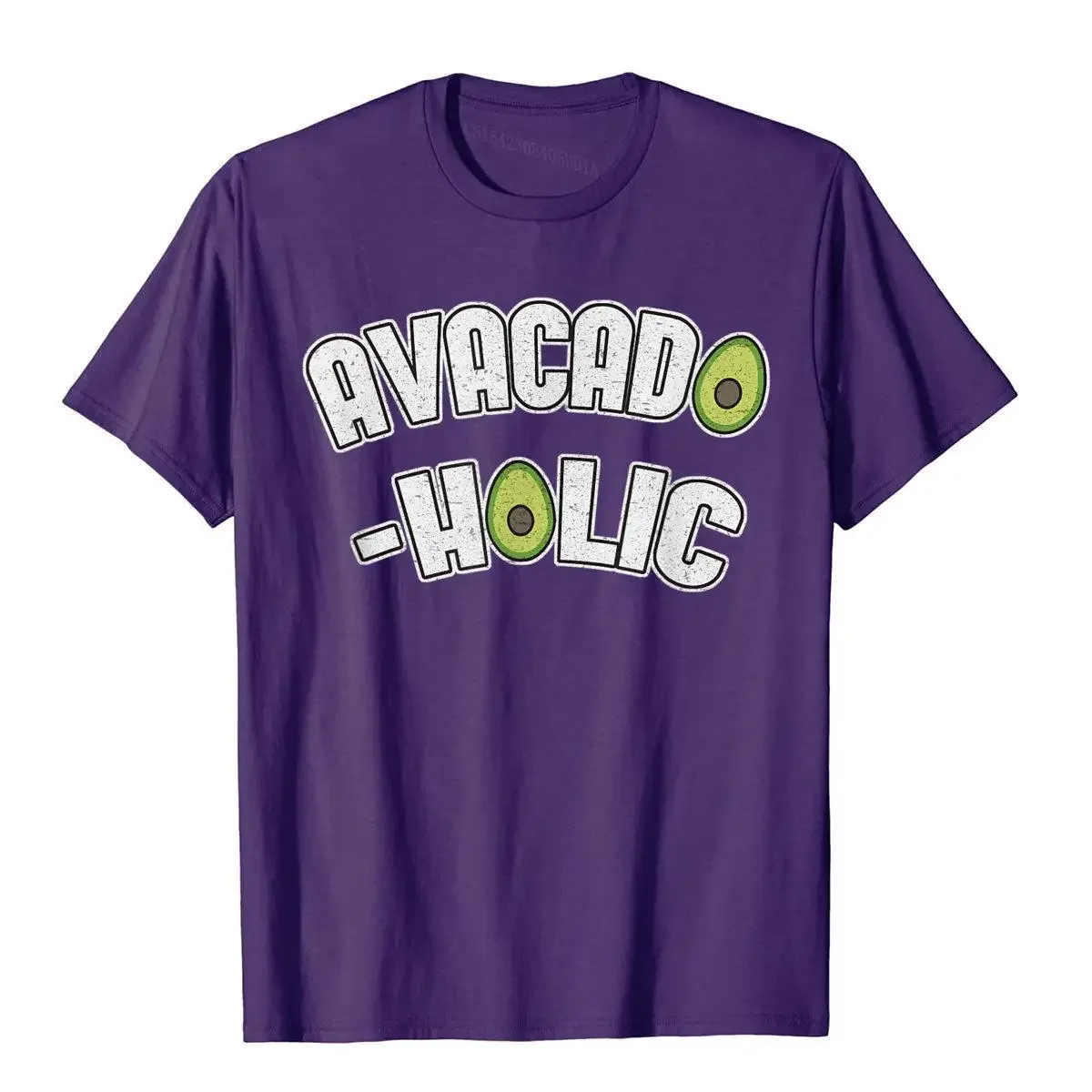 Avacado Design Avacado-Holic Funny T-Shirt Cotton Gothic Tops Shirts Kawaii Popular Men Top T-Shirts Normcore