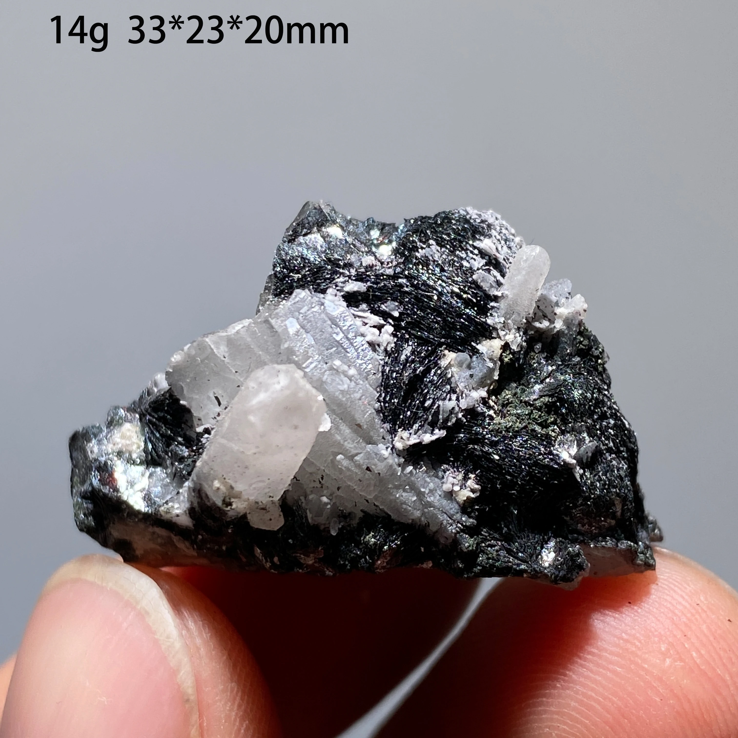 Natural Specular Hematite Crystal Symbiosis Mineral Specimen Quartz Crystal Stones Home Decor Gift