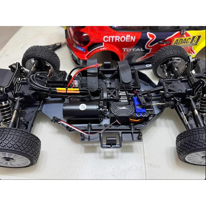 Km 썬더 뉴 랠리카 1/7 시뮬레이션카 C3 라이트 그룹 포함 RC 원격 제어 전기 모델카 오프로드 차량