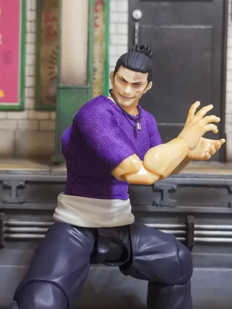 Shf 1/12 Schaal Mannelijke Soldaat Zwarte Casual Jas Strakke Paarse T-shirt Kleding voor 6 "Actiefiguren Accessoires Body poppen