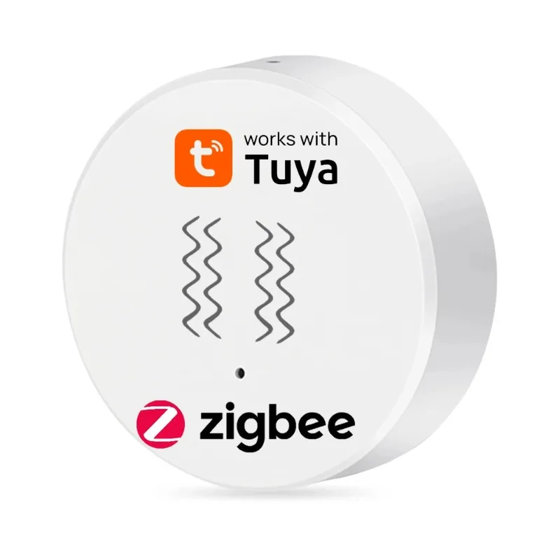 

Trillingssensor Met Zigbee-functie Detectie Tuya Smart Life APP-melding Real-time Bewegingsschokalarm Geschiedenisrecord