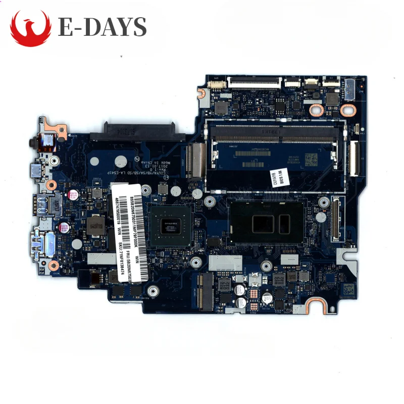 

For Lenovo Yoga 520-14IKB Ideapad Flex 5-1470 Motherboard LA-E541P Mainboard I5-7200U N16S-GTR-S-A2 2GB 100% Tested OK