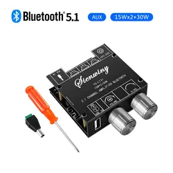 YS-LT21 modulo scheda amplificatore digitale Bluetooth 2.1 Stereo Dual Channel 15W + 15W + 30W con APP di supporto tono alto e basso