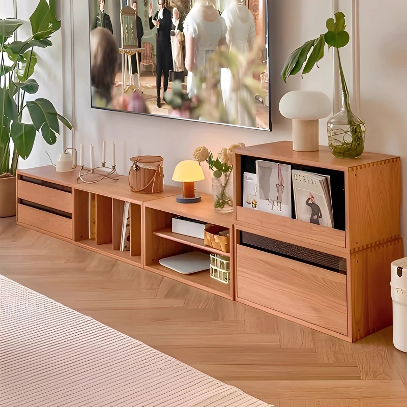 

TV cabinet Living room Home floor combination Multifunctional storage cabinet Locker Modular free combination lattice cabinet