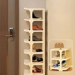 Multi Layer Vertical Shoe Rack Dormitory Saving Space Foldable Wall Porch Corner Shoes Cabinets Removable Shoe Cabinets for Home