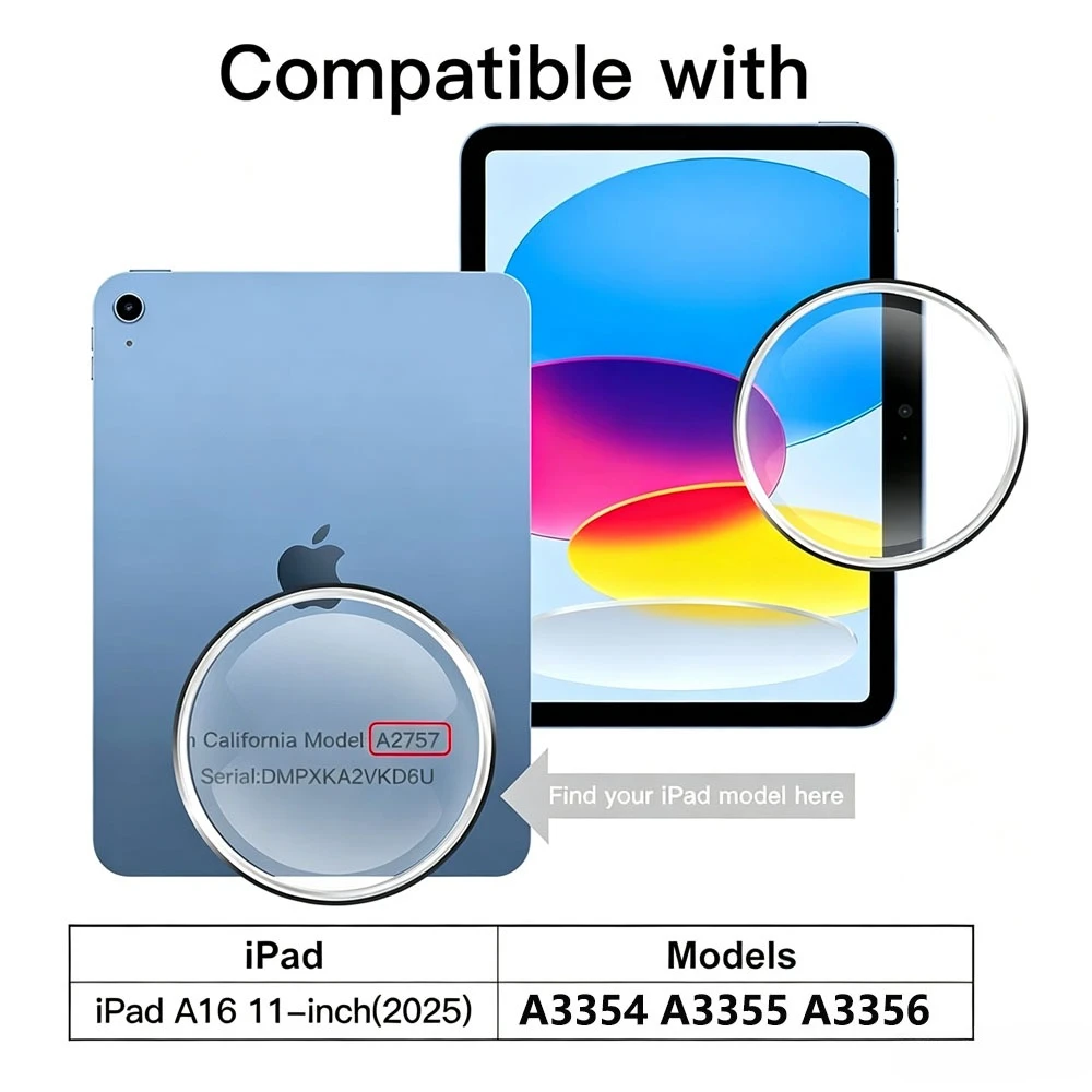 For IPad 11th Gen 11 Inch 2025 A16 Tempered Glass Screen Protector A3354 A3355 A3356 Tablet Anti Scratch Clear Protective Film image 2