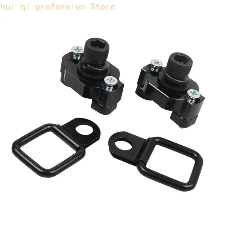 2/4-teiliges UTV-Ladungskontroll-Hardware-Kit, D-Loop-Zurrpunkte aus Aluminium mit T-Nut-Muttern für Werkzeuge, Ausrüstung und – Detail 9
