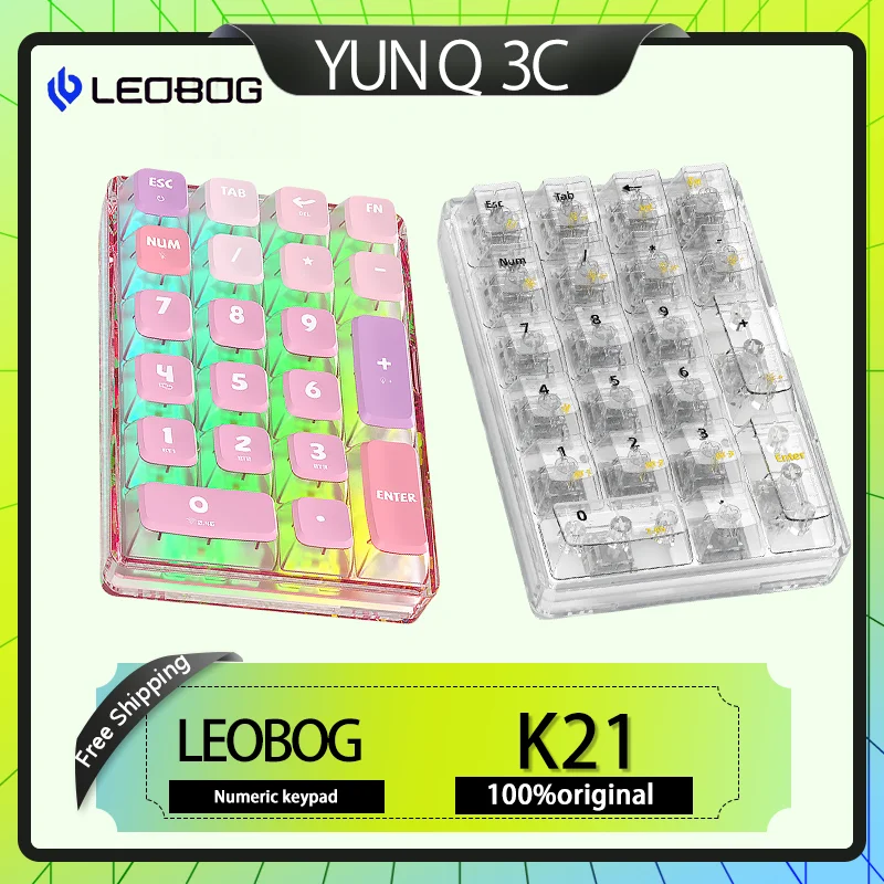 

Механическая клавиатура Leobog Hi75 с 75% RGB, индивидуальные алюминиевые колпачки для клавиш, ноутбук, ПК, киберспортивная игровая клавиатура, подарок