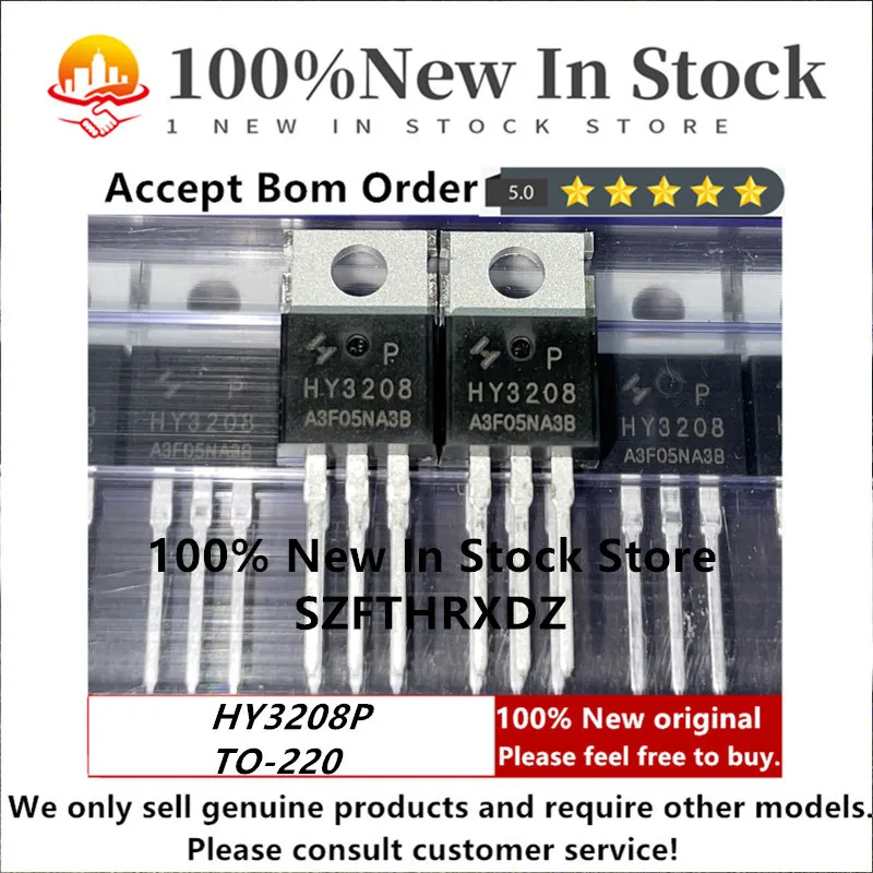 100% NEW ORIGINAL HY3208P TO-220 HY3208 TO220  Trans MOSFET 80V 120A 7.0mΩ