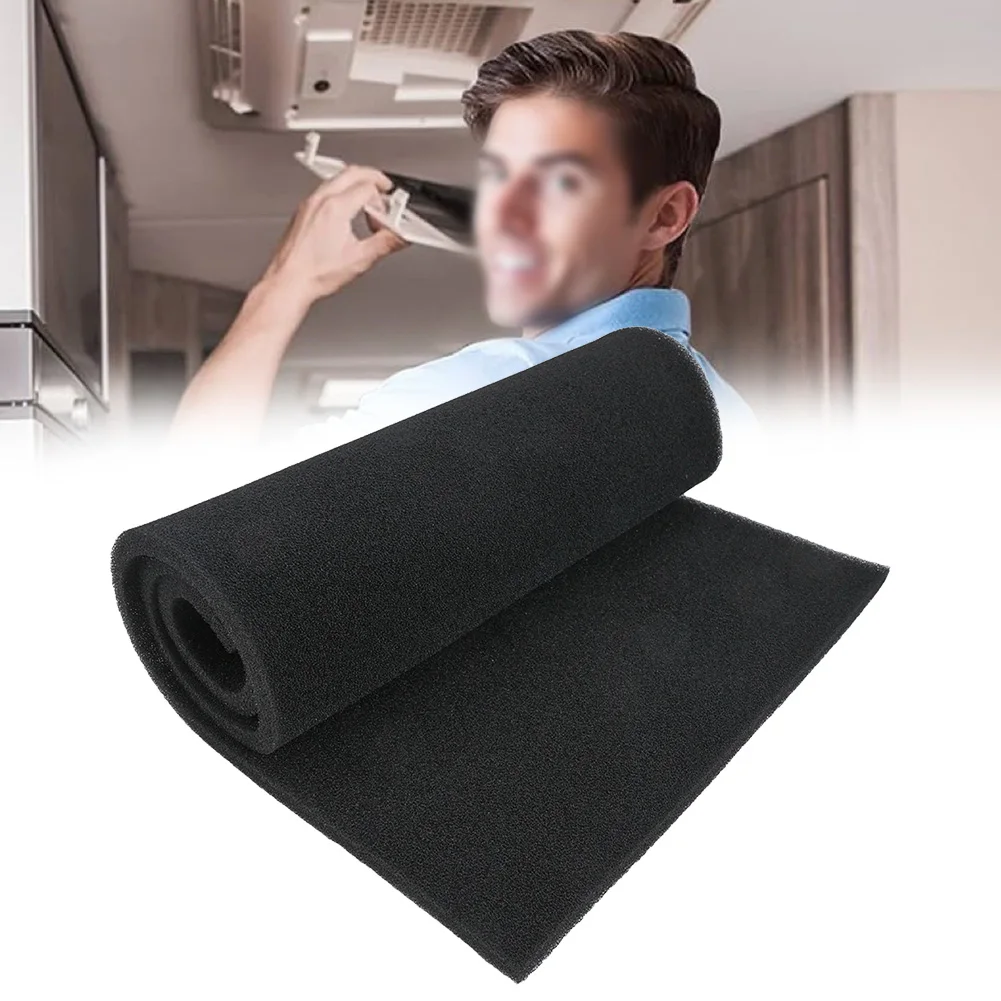 100*40CM AC Activated Carbon Filter Sponge Sheet Replacement  Air Conditioner Black Filter Replacement For Air Purifiers Range