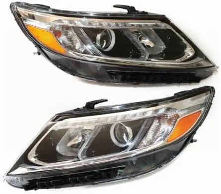 

Передняя фара в сборе для Kia Sorento EX SX 2014-2015, левый водитель + замена с правой стороны пассажира, галогенная фара, черный корпус