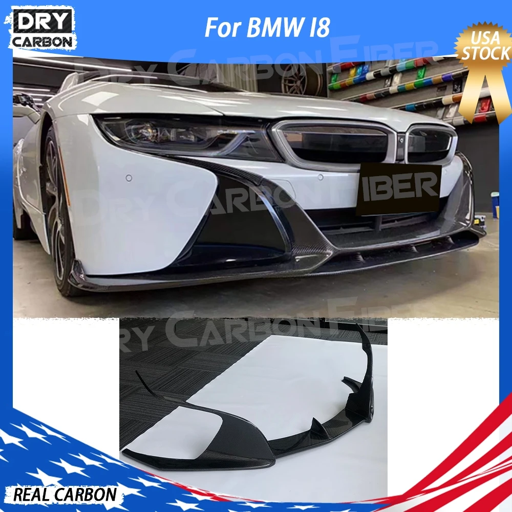 

Передний бампер из углеродного волокна, спойлер для BMW I8 2015-2021, передний спойлер на подбородок, передний бампер, спойлер для губ, комплекты кузова