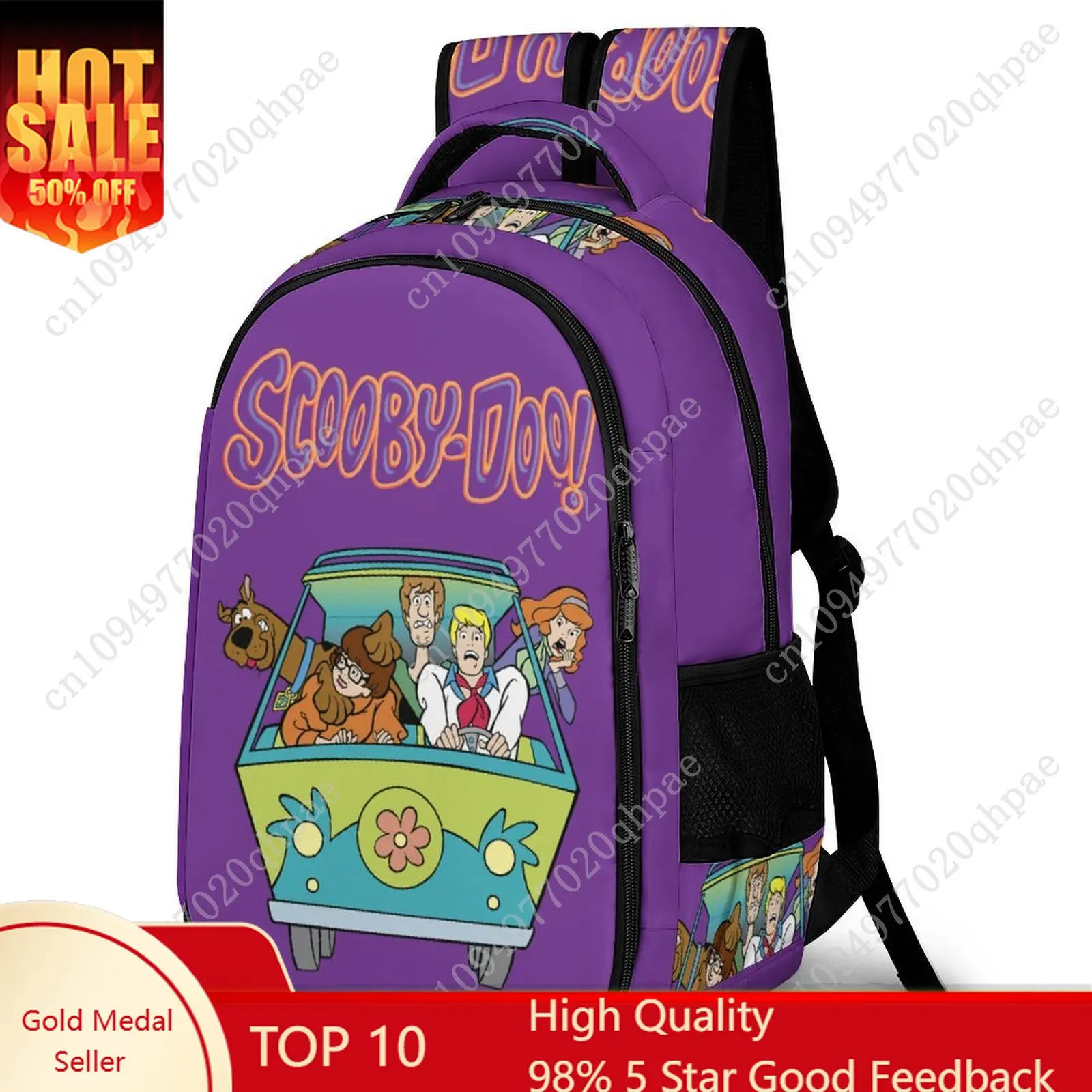 

S-Scooby D-Doo Kids School Backpack for Boys Girls High Quality Travel Business Capacity Pocket Customizable Personalized Gift