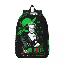 Zoro One Piece Children's Bags ONE PIECE For Men Women Cool Outdoor Back To School Gift Retro Washable Knapsack