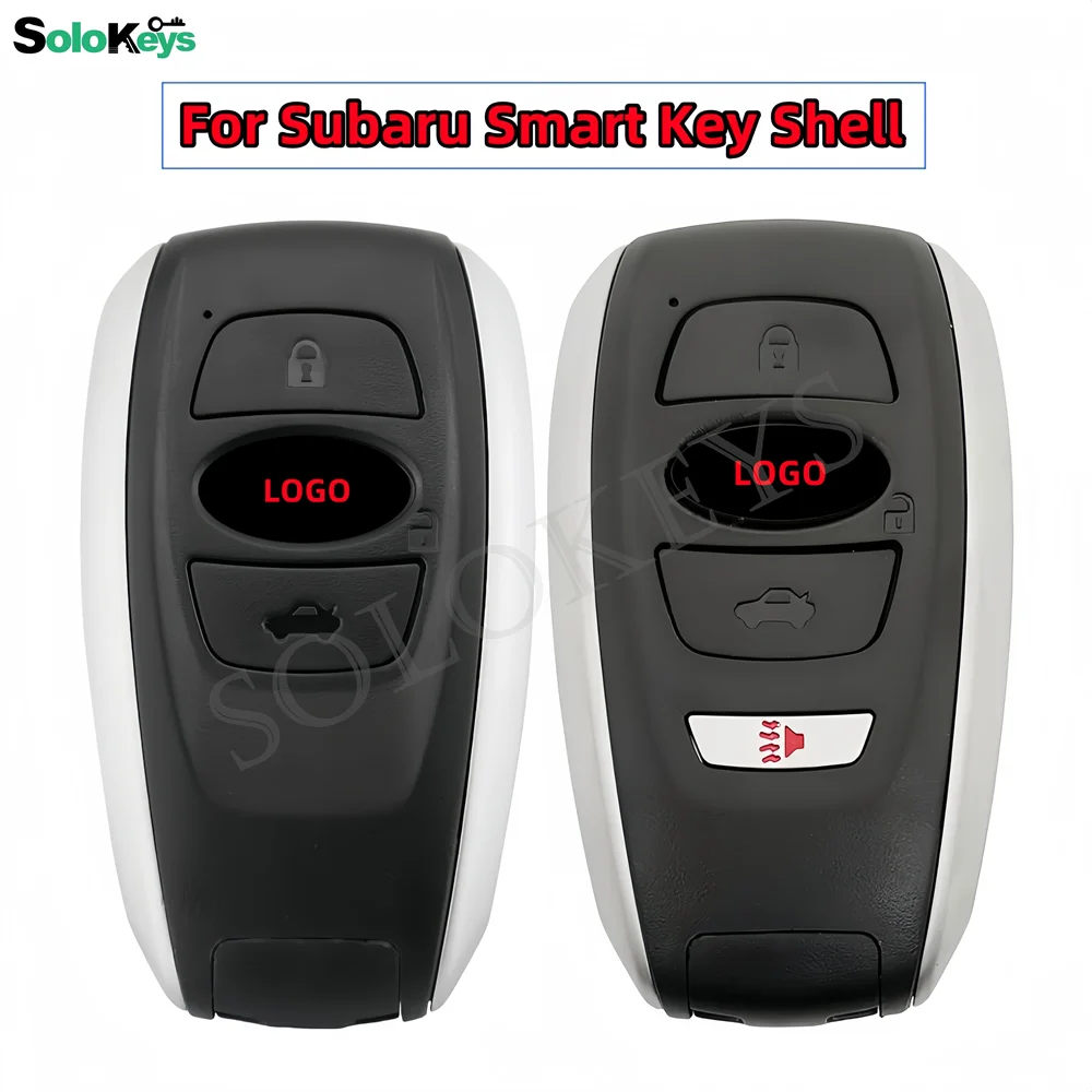 SOLOKEYS HYQ14AHC For Subaru Legacy Outback XV Crosstrek Ascent Forester BRZ Impreza Smart Remote Control Key Shell With LOGO