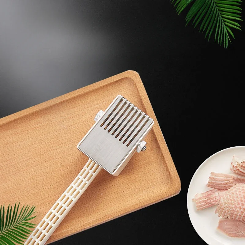 Multi-purpose Cross Knife Squid Flower Cutter Household Adjustable Depth Multi-layer Knife Chef Kitchen Tools Cauliflower Cutter