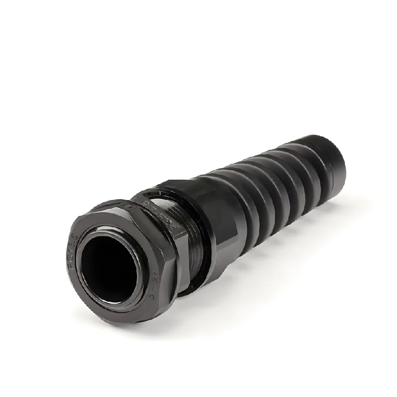 IP68 Waterproof PG9 Cable Gland Black White Plastic Flex Spiral Strain Relief Protector For 4-8mm Wire Thread PG7 PG11 PG13.5