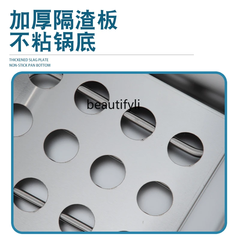 Temperature Control Fryer Commercial Large Electric Fryer Intelligent Constant Temperature Digital Display  Skewers Fryer