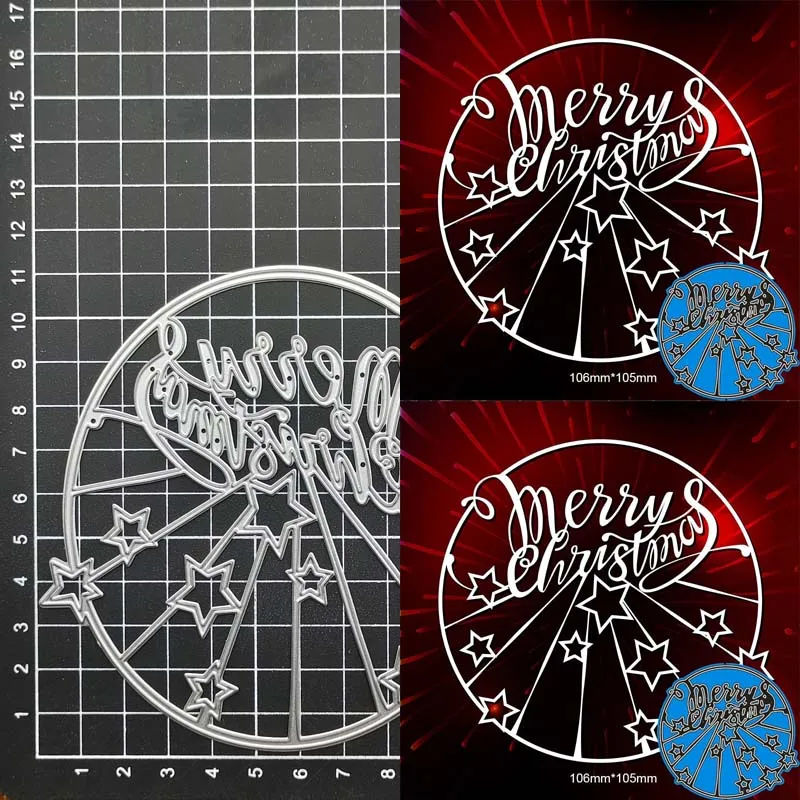 

Merry christmas Metal Cutting Dies DIY decoration Embossing Handicrafts Template Scrapbook paper card craft Dies mould