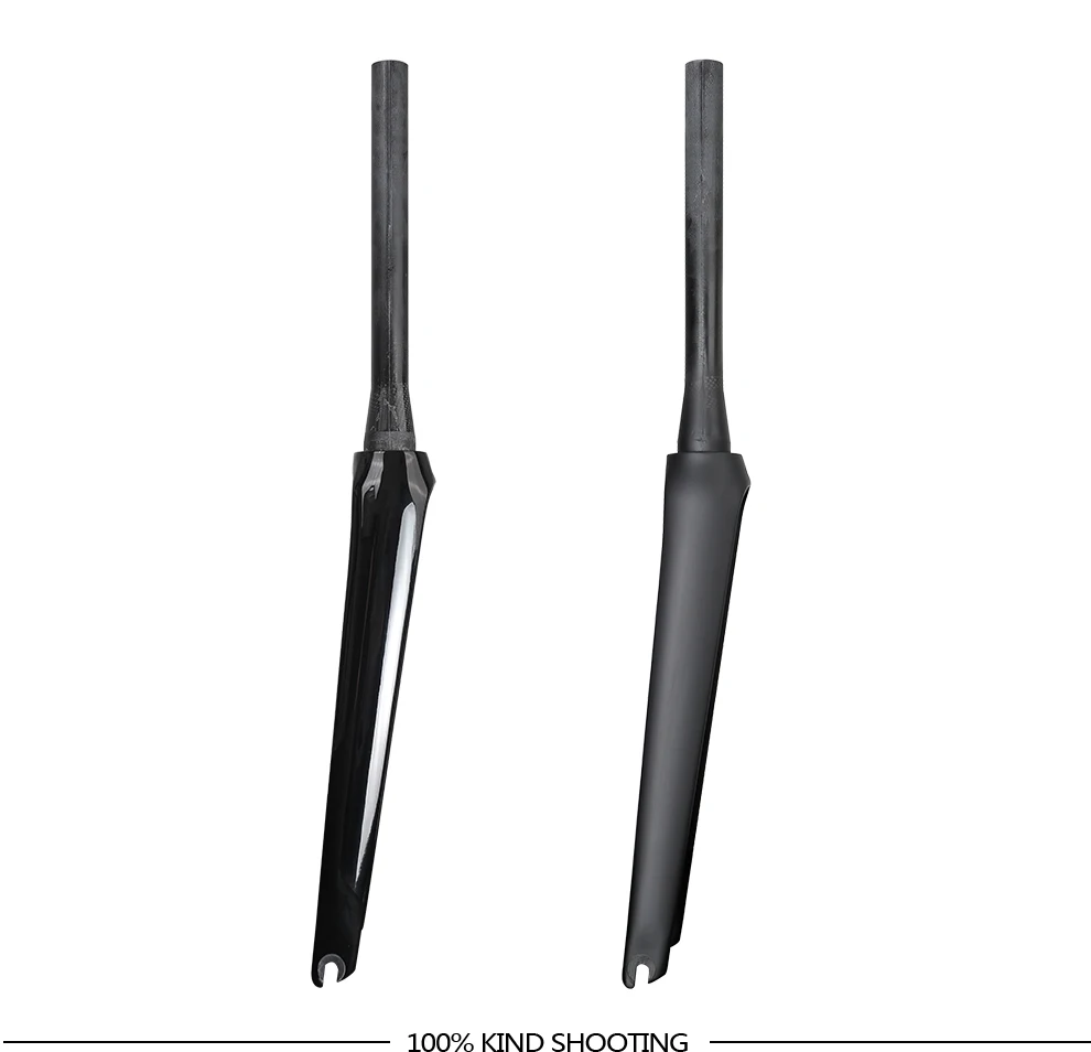 BXT Full Carbon Road Bike Fork, 700C V Brake Fork, QR 100x9mm, Tapered Tube 39.8mm, Fit BXT-045 Track Frame