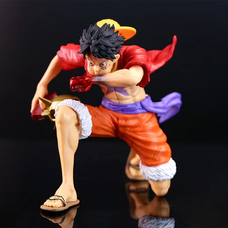 

One Piece Anime Luffy Action Figure 12cm - Blow Or Kneeling Styles Collectible Doll Decoration Model Toys Gifts for Fans