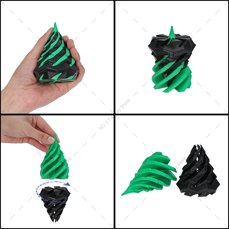 28 รูปแบบ 3D พิมพ์เกลียวกรวย Fidget Spinner Antistress ความวิตกกังวลบรรเทาเกมสําหรับเด็กและผู้ใหญ่