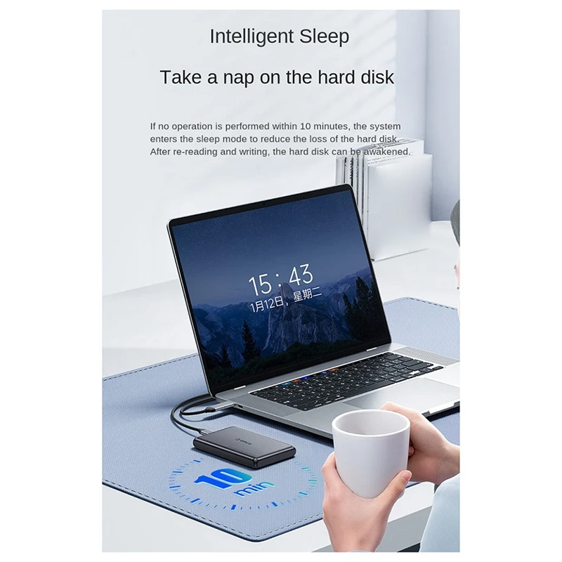 ORICO 2.5 Inch External HDD Case SATA To Type-C Hard Drive Enclosure For SSD HDD PC Laptop