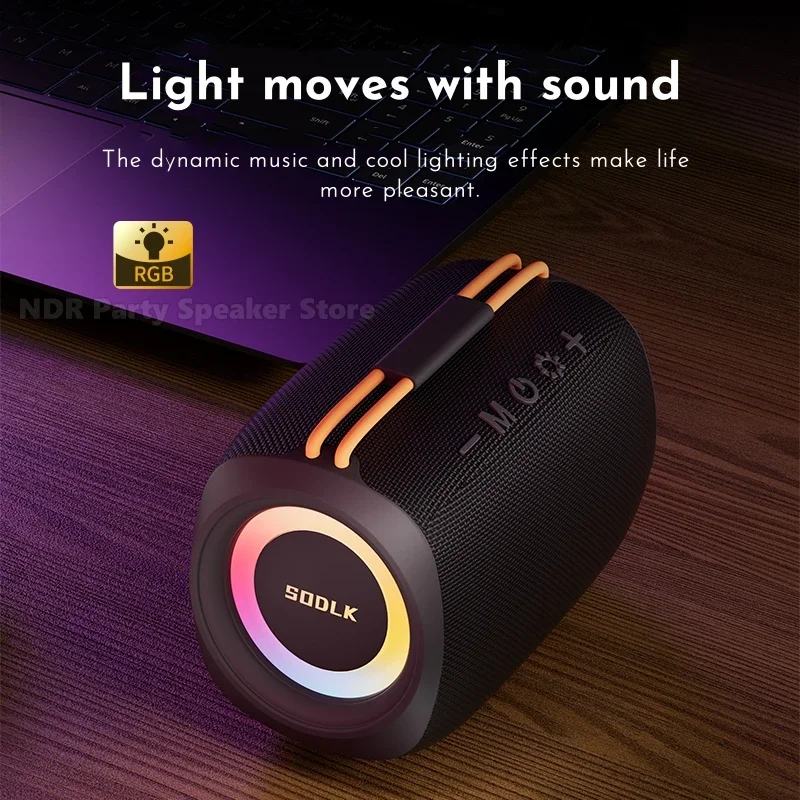 

SODLK New 20W Bluetooth Speaker Laptop Desktop Stereo Wireless Subwoofer Home Car Player Outdoor Portable Mini Loudspeakers TX11