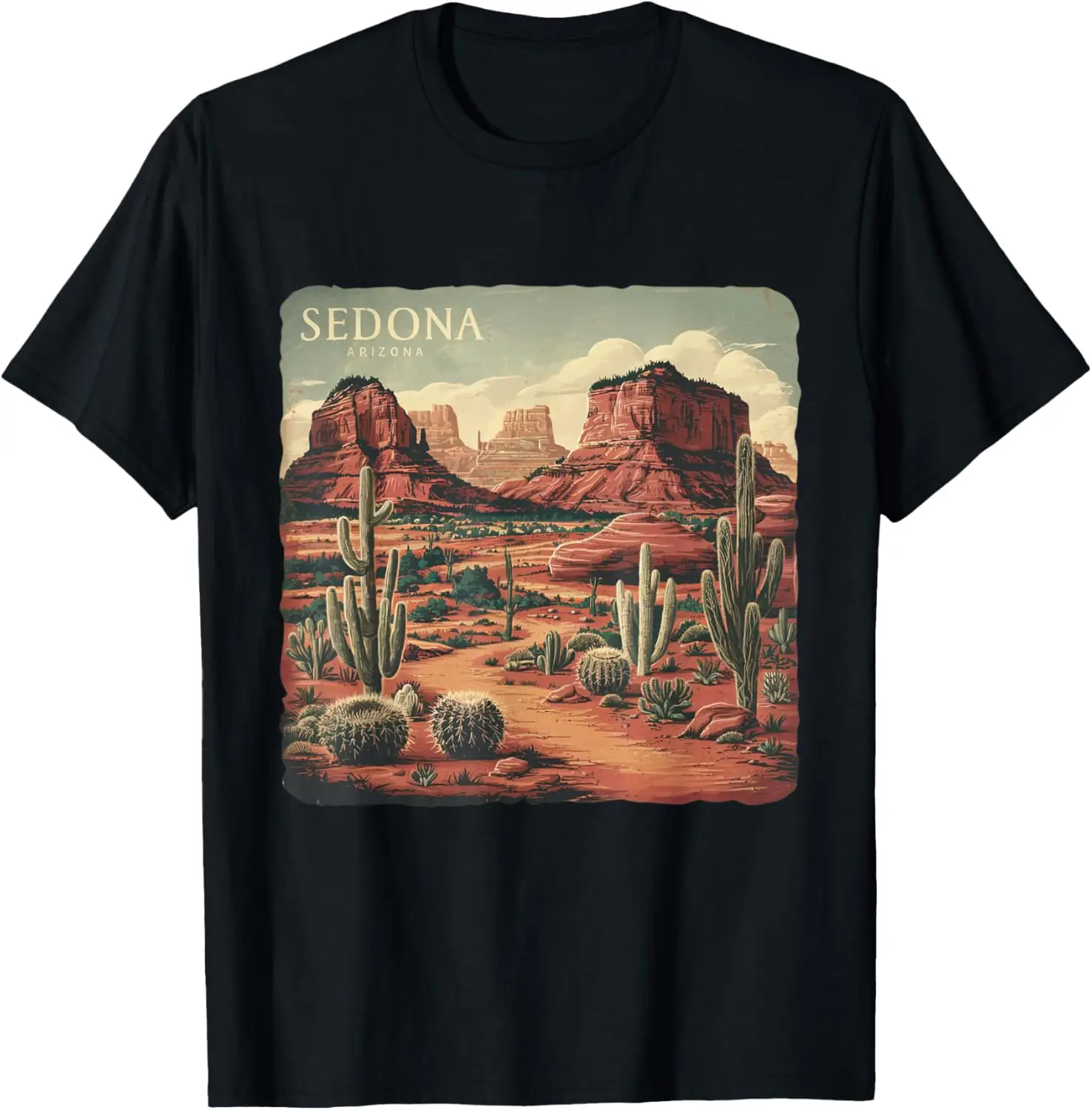 

Retro Sedona Arizona Vintage Road Trip Outdoors Graphic T-Shirt
