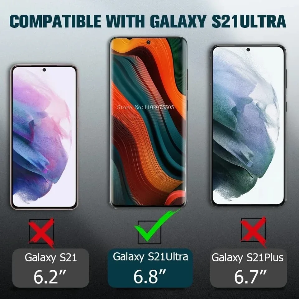 4 piezas de vidrio templado curvo para Samsung Galaxy S25 S24 S23 S22 S21 Ultra Plus S21 S20 S10 Note 20 10 S8 S9, protector de pantalla de vidrio 2