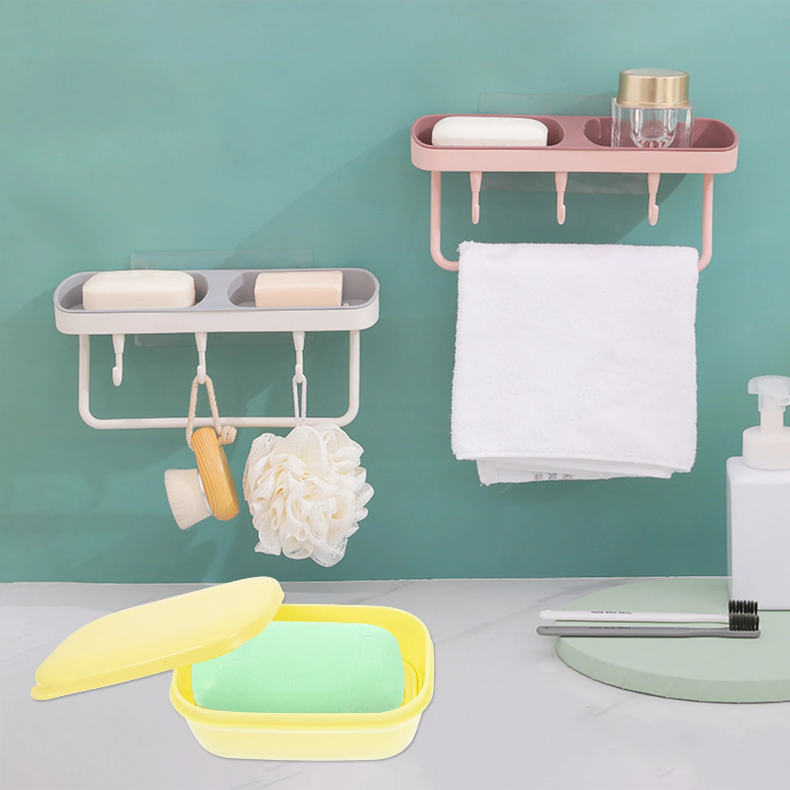 

6 PCS Travel Soap Portable Boxes Organizers Containers Simple Holders Handmade Cases