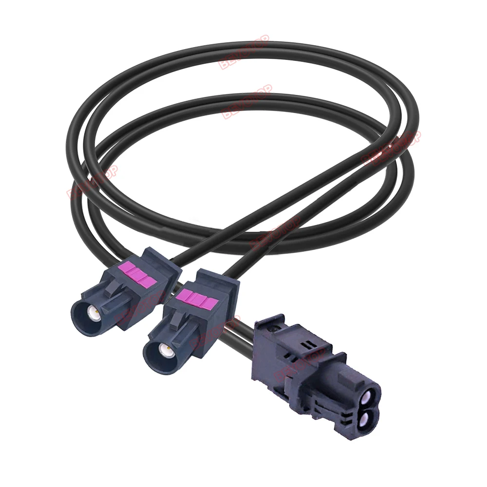 1PCS RSBG Type Dual Core 2-in-1 Mini Fakra Z to 2 Fakra Male/Female Connector RG174 Cable BEVOTOP Wire Harness 5