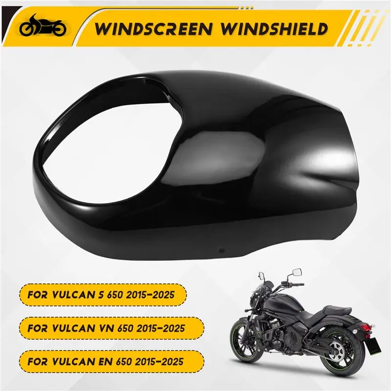 WF-Windscreen Windshield Shield Fairing Wind Deflector For Kawasaki Vulcan S650 EN650 2015-2025 Motorcycle Accessories