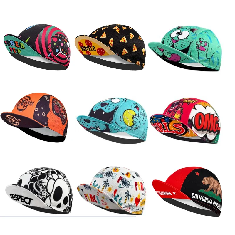 New Classic Skull Kitten Various styles  Summer Breathable Quick Drying Cycling Hats For women And Men