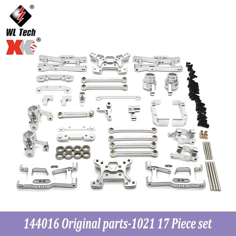 WLtoys 144016   금속 업그레이드 액세서리 스티어링 컵 베어링 스티어링 어셈블리 스티어링 암 로커 암 풀로드 브래킷 부품