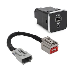 For 2014+ Jeep Carplay Screen Kit RAM USB MEDIA CENTER HUB and Upgrade Wiring Harness Adapter