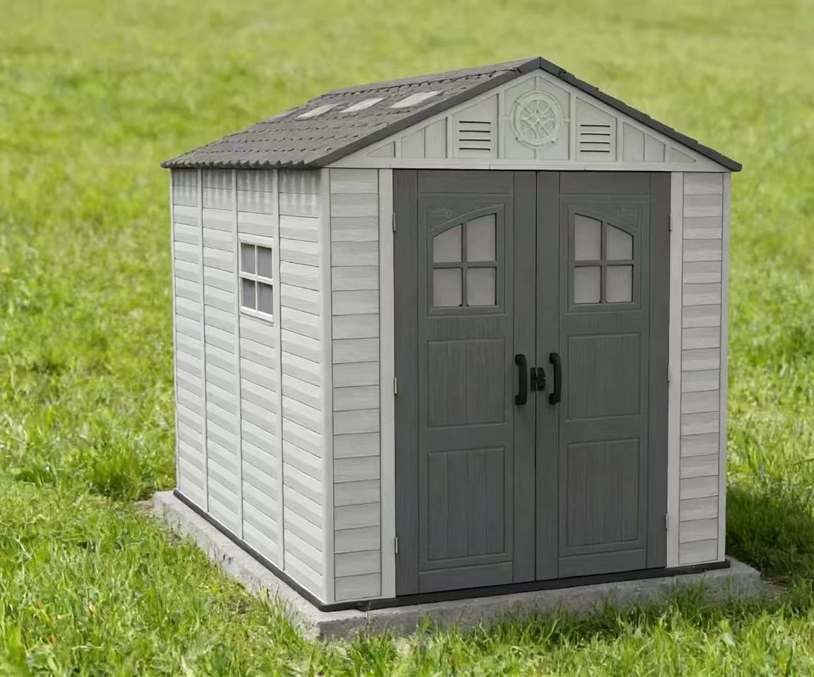 for-Resin Garden Shed Heavy Duty Outdoor Storage Cabinet with Plastic Frame Easily Assembled for Patio and Garage Area@